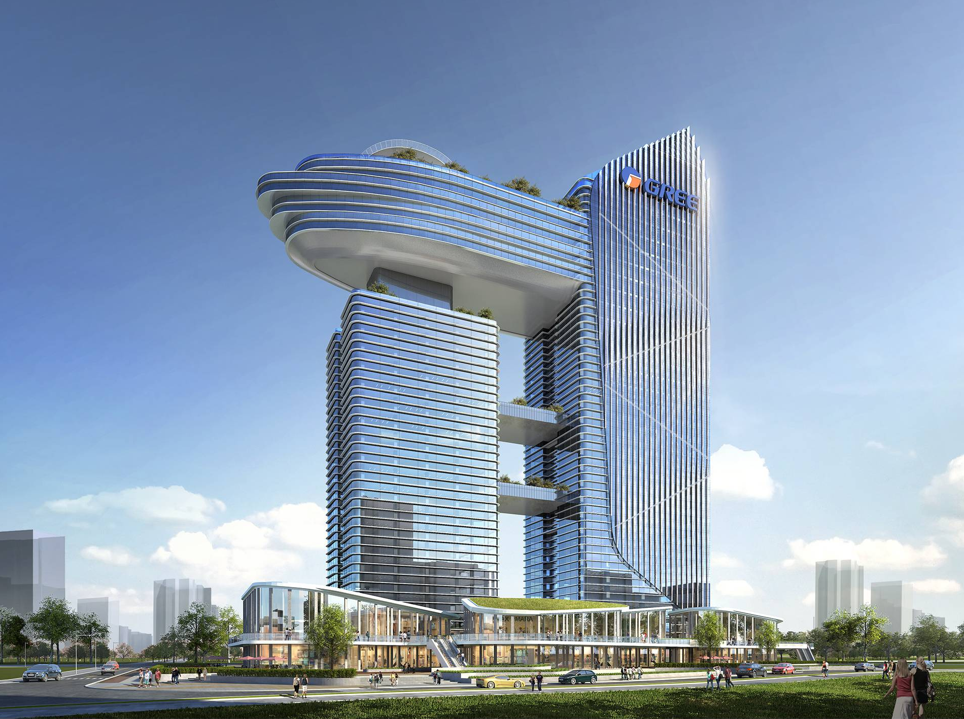 珠海新地标——格力新经济创投中心，建筑形如“星际飞船”